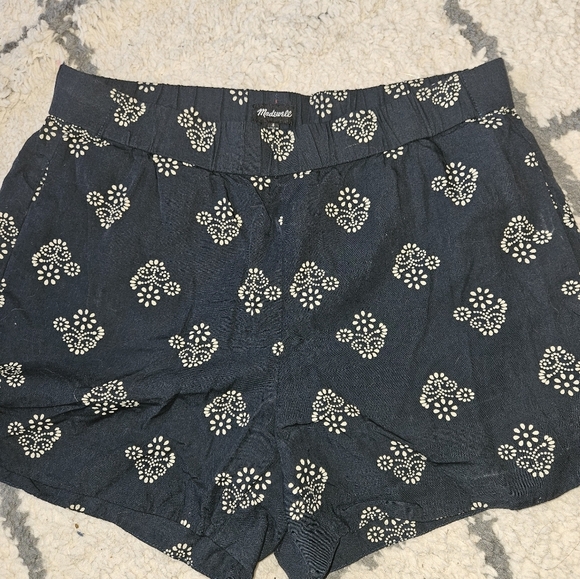 Madewell pull on elastic waist printed shorts size small - Picture 2 of 7